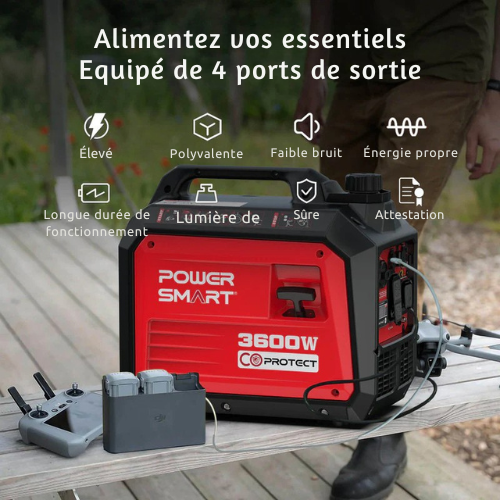VoltMate™ Générateur à Essence Inverter 3600W
