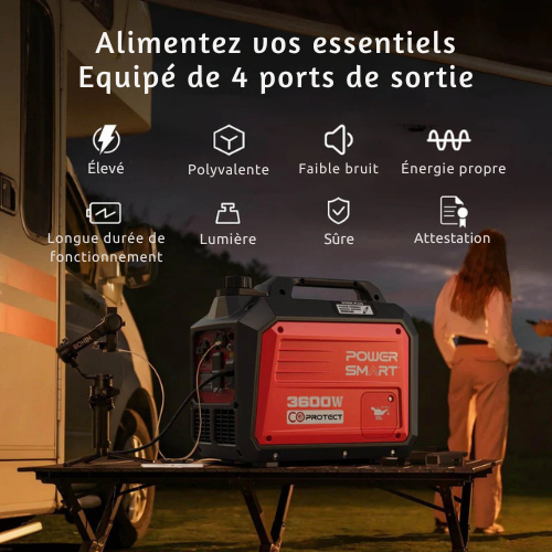 VoltMate™ Générateur à Essence Inverter 3600W